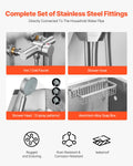 Stainless Steel Dog Washing Station 86.4cm Pet Grooming Tub Bath Sink