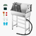 Stainless Steel Dog Washing Station 86.4cm Pet Grooming Tub Bath Sink