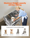 Dog Washing Station 86.4cm Stainless Steel Pet Grooming Tub