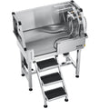 Dog Washing Station 86.4cm Stainless Steel Pet Grooming Tub