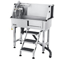 Dog Washing Station 86.4cm Stainless Steel Pet Grooming Tub