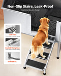 Dog Grooming Bath Tub 127cm Stainless Steel w Stairs Water Filter
