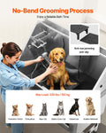 Dog Grooming Bath Tub 127cm Stainless Steel w Stairs Water Filter