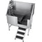 Stainless Steel Dog Washing Station 127cm w/ Stairs Faucet