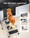 Stainless Steel Dog Washing Station 127cm w/ Stairs Faucet