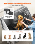 Stainless Steel Dog Washing Station 127cm w/ Stairs Faucet
