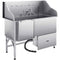 Dog Grooming Bath Tub 155cm Stainless Steel Ramp Water Filter