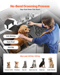 Dog Grooming Bath Tub 155cm Stainless Steel Ramp Water Filter