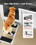Stainless Steel Dog Bath Tub 157cm Pet Grooming Station Stairs Faucet