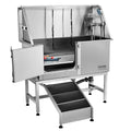 Artiss Dog Bathing Station 1.57M Stainless Steel Grooming Tub Ramp