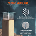 Chimney Cap 17x17 304 Stainless Steel Flue Cover Mesh