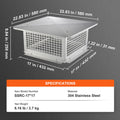 Chimney Cap 17x17 304 Stainless Steel Flue Cover Mesh