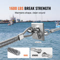 T316 Stainless Steel Wire Rope 3.18mm 7x7 182.3m Cable Railing
