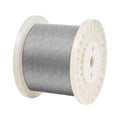 Wire Rope Kit, 3.18 mm 305 m 316 Stainless Steel Cable with Cutter and Gloves, 7.1KN Breaking Strength, 7x7 Strands Construction Marine Aircraft Grade for Handrail Stair Decking Fence Outdoors
