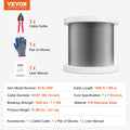 Wire Rope 3.18mm 305m 316 Stainless Steel 7x7 7.1KN Breaking