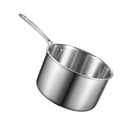 Stainless Steel Saucepan 4QT Nonstick Glass Lid Induction Oven