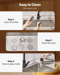 French Press 1L Stainless Steel Coffee Maker Double Wall Insulated