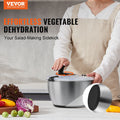 Stainless Steel Salad Spinner 4.5L One-Handed Press Vegetable