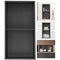 33.02 x 63.5 cm No Tile Shower Niche 304 Stainless Steel, Wall-Inserted Niche Recessed Double Shelves, Sealed Waterproof Rust-Resistant Modern Niche for Shower or Soap Storage Bathroom