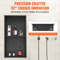Cefito 33x63.5cm Shower Niche 304 Stainless Steel Recessed Double