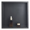 Shower Niche 33x33x10.2cm Recessed Stainless Steel Black Waterproof