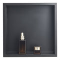 Shower Niche 33x33x10.2cm Recessed Stainless Steel Black Waterproof