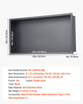 Shower Niche 33x63.5x10.2cm Recessed Stainless Steel Black Waterproof