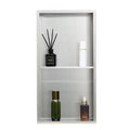 Shower Niche 33x63.5x10.2cm Recessed Stainless Steel Shampoo Storage