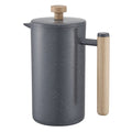 French Press Coffee Maker 1L Stainless Steel Double Wall Black