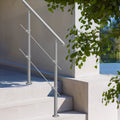Handrail Outdoor Steps 39.4in 2 Crossbars Porch Deck