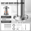 Handrail 59in 3 Crossbars Stainless Steel Outdoor Steps Deck Porch