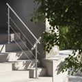 Handrail 59in 3 Crossbars Stainless Steel Outdoor Steps Deck Porch