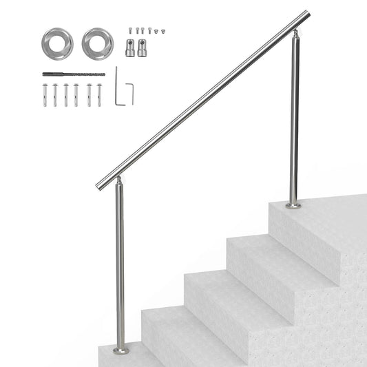 Stainless Steel Handrail 150cm Outdoor Steps Stair Rail Kit