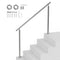 Stainless Steel Handrail 150cm Outdoor Steps Stair Rail Kit