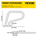 VEVOR Pool Railing 30x22 304 Stainless Steel 250LBS Handrail Silver