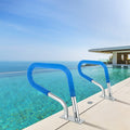 Pool Rail 32x23cm 304 Stainless Steel 250kg Load Handrail Silver