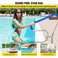 Pool Handrail 39x32cm Stainless Steel 250KG Load Rustproof Silver