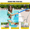 304 Stainless Steel Pool Rail 48x36cm 250LBS Handrail Silver Grip