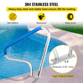 304 Stainless Steel Pool Rail 48x36cm 250LBS Handrail Silver Grip