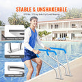 Stainless Steel Pool Handrail 39x32in Base Plate Spa