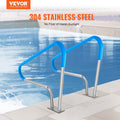 Stainless Steel Pool Handrail 2PC 48x36in Base Plate Spas