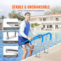 Stainless Steel Pool Handrail 2PC 48x36in Base Plate Spas