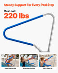Pool Handrail 122x91.5cm 100kg Stainless Steel Detachable Non