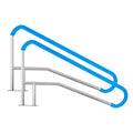 Stainless Steel Pool Handrail 2pc 55x32