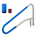 Artiss Pool Handrail 137.1x81.3cm 100kg Stainless Steel Detachable