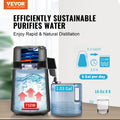 Water Distiller 4L 750W Stainless Steel Countertop Pure Water Maker
