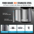 Water Distiller 4L 750W Stainless Steel Countertop Pure Water Maker