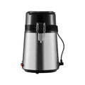 Water Distiller, 4L 1.05 Gallon Pure Water Purifier Filter For Home Countertop, 750W Distilled Water Maker, Stainless Steel Interior Distiller Water Making Machine to Make Clean Water, Silvery