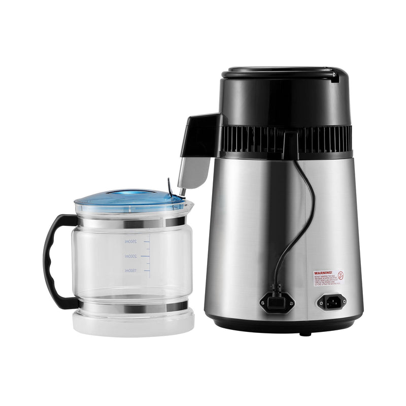 Water Distiller 4L 750W Stainless Steel Countertop Pure Water Maker