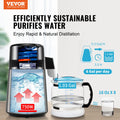 Water Distiller 4L 750W Stainless Steel Countertop Pure Water Maker